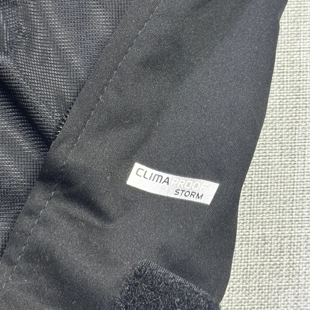 Adidas Rain Pants Mens XL‎ Black CLIMAPROOF Water Resistant Elastic Waist